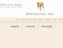 Tablet Screenshot of boyeslegal.com